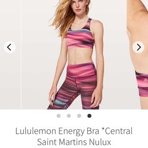Lululemon Energy Bra Limited Edition